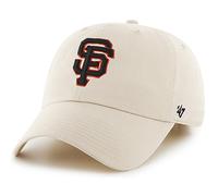 47 Brand MLB Natural Primary Logo Clean Up Verstellbare Baseballkappe, Einheitsgr e f r Erwachsene San Francisco Giants Natural