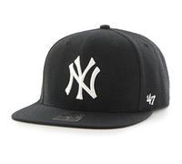 47 Brand MLB New York Yankees No Shot Cap B-NSHOT17WBP-BK, Mens Cap with a Visor, Black, One Size EU