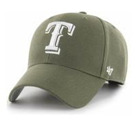 47 Brand MLB Sandalwood Baseballkappe, Teamfarbe, Primarlogo, MVP, verstellbare Struktur, Einheitsgrosse fur Erwachsene Texas Rangers Sandalwood