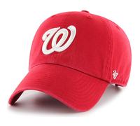 47 Brand MLB Team Color Home Primary Logo Clean Up Verstellbare Baseballkappe, Einheitsgr e f r Erwachsene Washington Nationals, Rot