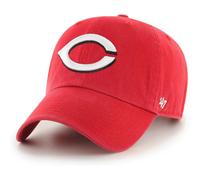 47 Brand MLB Team Color Home Primary Logo Clean Up Verstellbare Baseballkappe, Einheitsgr e f r Erwachsene Cincinnati Reds Rot