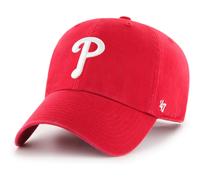 47 Brand MLB Team Color Home Primary Logo Clean Up Verstellbare Baseballkappe, Einheitsgr e f r Erwachsene Philadelphia Phillies Rot