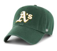 47 Brand MLB Team Color Home Primary Logo Clean Up Verstellbare Baseballkappe f r Erwachsene, Einheitsgr e Oakland Athletics Gr n