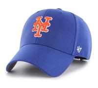 47 Brand MLB Team Color Primary Logo MVP verstellbare Struktur Baseballkappe, Einheitsgr e f r Erwachsene New York Mets, K nigsblau