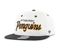 '47 Brand Snapback Cap - Crosstown Pittsburgh Penguins, Weß, Einheitsgröße