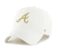 '47 Brand Strapback Cap - CLEAN UP Atlanta Braves weiß