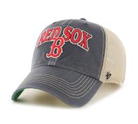 47 Brand MLB Boston Red Sox Clean Up Tuscaloosa Trucker Mesh Cap Snapback Adjustable Hat Navy