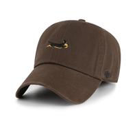 '47 Brand Adjustable CLEAN UP Cap - Dackel Braun Dog ICON Kappe Cap Basecap Baseballkappe