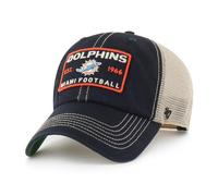 47 Herren Miami Dolphins Wabash Trucker Clean Up verstellbare Mütze