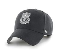 '47 Liverpool FC MVP Unisex-Baseballkappe, Verstellbar, Hochwertiges Design und Verarbeitung, LFC Badge Logo, Black