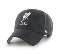 '47 Liverpool FC MVP Unisex-Baseballkappe, Verstellbar, Hochwertiges Design und Verarbeitung, White Logo, Black