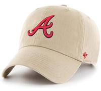 47 MLB Baseballkappe mit verstellbarem Riemen, für Erwachsene, Einheitsgröße, Khaki, Atlanta Braves, Einheitsgre