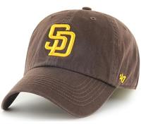 47 MLB Baseballkappe, Team-Farbe, Primär-Logo, Franchise, Unisex, Erwachsene, San Diego Padres, Braun, Größe XL