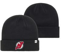 47 MLB Beanie-Mütze für Erwachsene, mit Bündchen und Bündchen, Team-Farbe, Einheitsgröße, New Jersey Devils Black, Einheitsgre