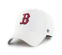 '47 MLB Boston Red Sox MVP Unisex-Baseballkappe, Verstellbar, Hochwertiges Design und Verarbeitung, Red Logo, White
