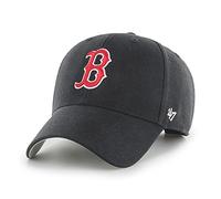 '47 MLB Boston Red Sox MVP Unisex-Baseballkappe, Verstellbar, Hochwertiges Design und Verarbeitung, Red Logo, Black