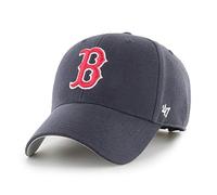 '47 MLB Boston Red Sox MVP Unisex-Baseballkappe, Verstellbar, Hochwertiges Design und Verarbeitung, Red Logo, Navy Blue