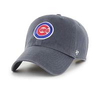 '47 MLB Chicago Cubs Clean Up Unisex-Baseballkappe, Verstellbar, Hochwertiges Design und Verarbeitung, Cubs Logo, Vintage Navy