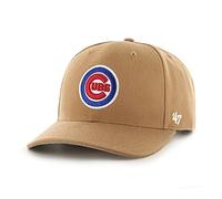 '47 MLB Chicago Cubs Cold Zone MVP DP Unisex-Baseballkappe, Verstellbar, Hochwertiges Design, Cubs Badge Logo, Camel