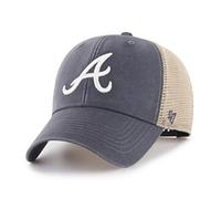 '47 MLB Flagship Wash Mesh MVP Adjustable Hat, Adult One Size Fits All - Atlanta Braves Navy