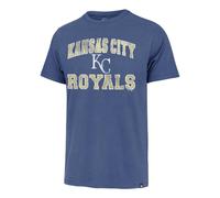 47 MLB Herren Union Arch Franklin Team Color Primary Logo Word Mark Kurzarm-T-Shirt (US Alpha Small Regular Regular Kansas City Royals Cadet Blue