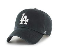'47 MLB Los Angeles Dodgers Clean Up Unisex-Baseballkappe, Verstellbar, Hochwertiges Design und Verarbeitung, White Logo, Black