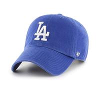 '47 MLB Los Angeles Dodgers Clean Up Unisex-Baseballkappe, Verstellbar, Hochwertiges Design, White Logo, Royal Blue