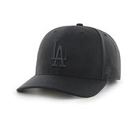 '47 MLB Los Angeles Dodgers Cold Zone MVP DP Unisex-Baseballkappe, Verstellbar, Hochwertiges Design, Black Logo, Black