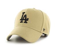 '47 MLB Los Angeles Dodgers MVP Unisex-Baseballkappe, Verstellbar, Hochwertiges Design und Verarbeitung, Black Logo, Old Gold