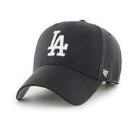 '47 MLB Los Angeles Dodgers MVP Unisex-Baseballkappe, Verstellbar, Hochwertiges Design und Verarbeitung, White Logo, Black