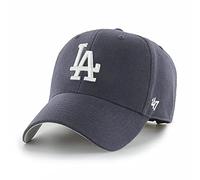'47 MLB Los Angeles Dodgers MVP Unisex-Baseballkappe, Verstellbar, Hochwertiges Design und Verarbeitung, White Logo, Navy Blue