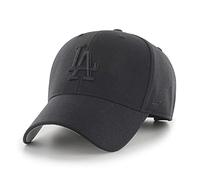 '47 MLB Los Angeles Dodgers MVP Unisex-Baseballkappe, Verstellbar, Hochwertiges Design und Verarbeitung, Black Logo, Black