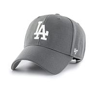'47 MLB Los Angeles Dodgers MVP Unisex-Baseballkappe, Verstellbar, Hochwertiges Design, White Logo, Charcoal Grey