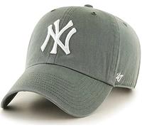 '47 MLB Moss Primary Logo Clean Up Adjustable Strap Hat Cap, Adult One Size Fits All, New York Yankees Moss, Einheitsgre