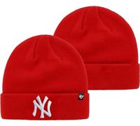 47 MLB Mütze mit Primär-Logo, Unisex, für Erwachsene, gestrickt, Primär-Logo, alternatives Beanie-Mütze, kaltes Wetter, Einheitsgröße, New York Yankees Red, Einheitsgre