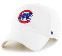 47 MLB Mütze, weiß, Team-Farbe, Primär-Logo, zum Aufräumen, verstellbarer Riemen, Einheitsgröße für Erwachsene, Chicago Cubs, Einheitsgre