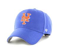 '47 MLB New York Mets MVP Unisex-Baseballkappe, Verstellbar, Hochwertiges Design und Verarbeitung, Orange Logo, Royal Blue