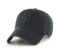 '47 MLB New York Yankees Clean Up Unisex-Baseballkappe, Verstellbar, Hochwertiges Design und Verarbeitung, Black Logo, Black