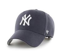 '47 MLB New York Yankees MVP Unisex-Baseballkappe, Verstellbar, Hochwertiges Design und Verarbeitung, White Logo, Navy