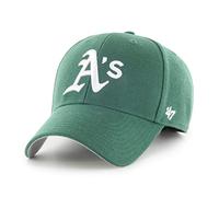 '47 MLB Oakland Athletics MVP Unisex-Baseballkappe, Verstellbar, Hochwertiges Design und Verarbeitung, White Logo, Dark Green