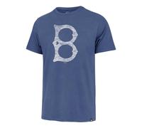 47 MLB Offizielles Distressed Cooperstown Primary Logo Premier Franklin T-Shirt fr Herren (US Alpha Small Regular Regular Brooklyn Dodgers Bla