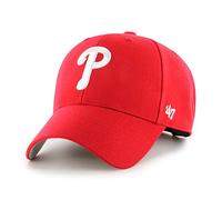 '47 MLB Philadelphia Phillies MVP Unisex-Baseballkappe, Verstellbar, Hochwertiges Design und Verarbeitung, White Logo, Red