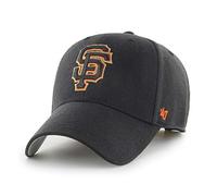 '47 MLB San Francisco Giants MVP Unisex-Baseballkappe, Verstellbar, Hochwertiges Design, Black with Orange Edge Logo, Black