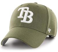 47 MLB Sandelholz Green Primary Logo MVP Structure verstellbare Mütze für Erwachsene, Einheitsgröße, Tampa Bay Rays Sandelholzgrün, Einheitsgre