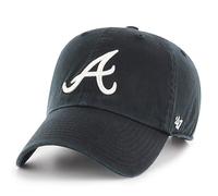 47 MLB Schwarz-Wei Clean Up Verstellbare M tze, Kappe, Erwachsene, Einheitsgr e, Atlanta Braves, Schwarz-Wei