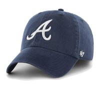 47 MLB Team Color Primary Logo Franchise Fitted Baseball Hat Cap Unisex Erwachsene - Atlanta Braves - Marineblau (Medium)