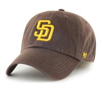 47 MLB Team Color Primary Logo Franchise Fitted Baseball Hat Cap Unisex Erwachsene - San Diego Padres - Braun (Small)