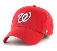 47 MLB Team Color Primary Logo Franchise Fitted Baseball Hat Cap Unisex Erwachsene - Washington Nationals - Rot (Small)