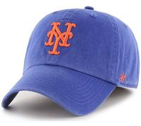 47 MLB Team-Farbe Primär-Logo Franchise Fitted Baseball Hat Cap, Unisex Erwachsene - New York Mets - Blau (X-Large)