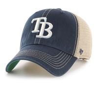 47 MLB Trawler Primary Logo Team Color Mesh Trucker Clean Up verstellbare M tze f r Erwachsene, Einheitsgr e Tampa Bay Rays, Marineblau